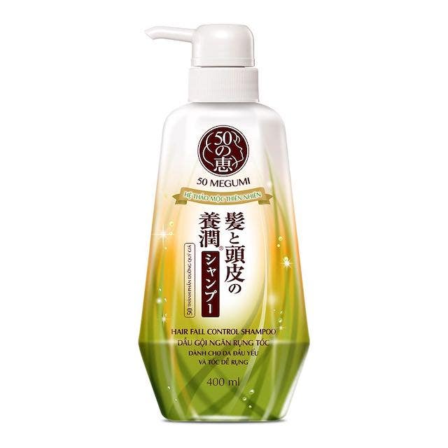 Dầu gội ngăn rụng tóc 50 Megumi Hair Fall Control Shampoo của Rohto - Nhật Bản 