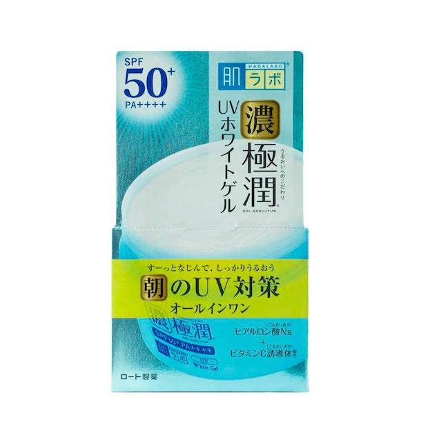 Kem chống nắng dưỡng trắng da mặt hot nhất hiện nay - Hada Labo Koi-Gokujyun UV White Gel SPF50+ PA++++ 