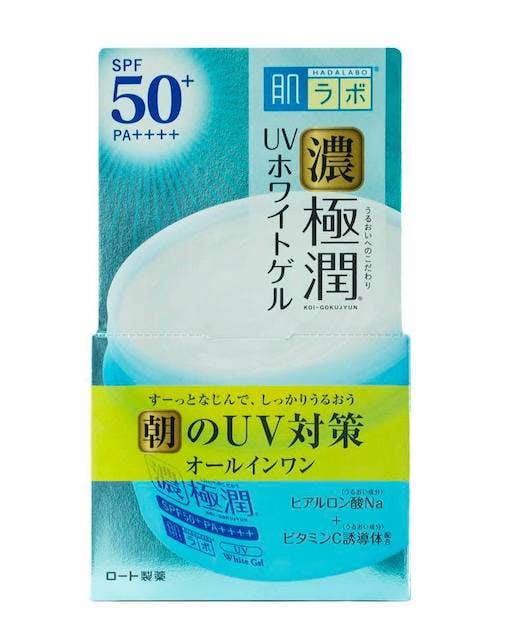 Hada Labo Koi-Gokujyun UV White Gel giúp các nàng yên tâm sử dụng trong quy trình dưỡng da cơ bản