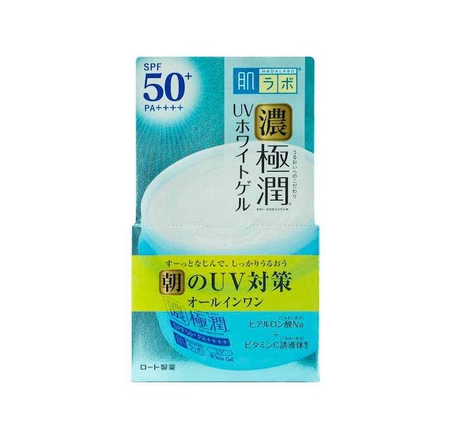 Kem dưỡng ẩm chống nắng Hada Labo Koi-Gokujyun UV White Gel của Rohto 