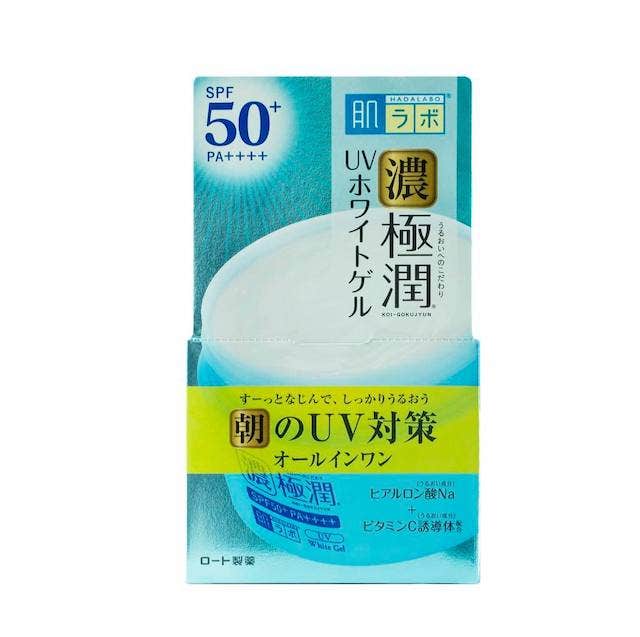 Kem dưỡng ẩm chống nắng ban ngày Hada Labo Koi-Gokujyun UV White Gel của Rohto