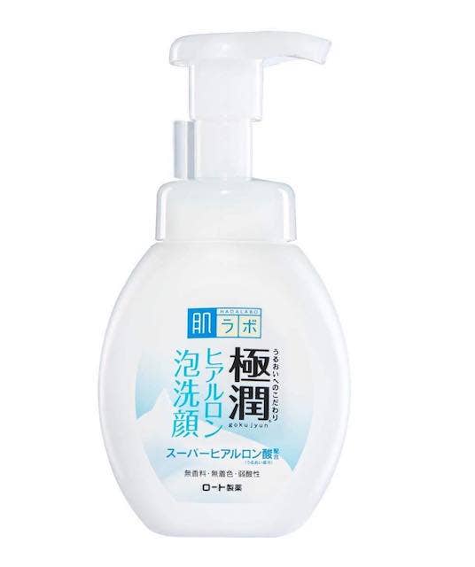 Bọt rửa mặt dưỡng ẩm Hada Labo Gokujyun Moisturizing Foaming Wash của Rohto 