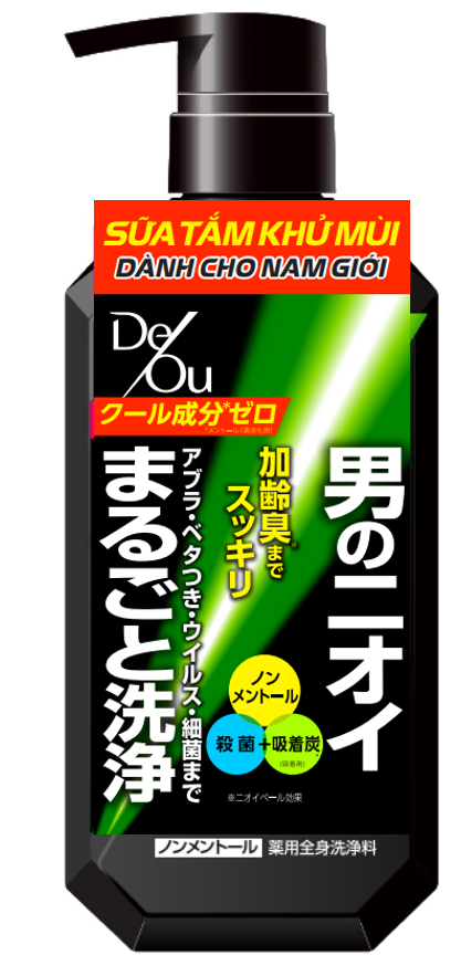 Sữa tắm làm sạch khử mùi Deou Deodorant Body Wash Non-menthol