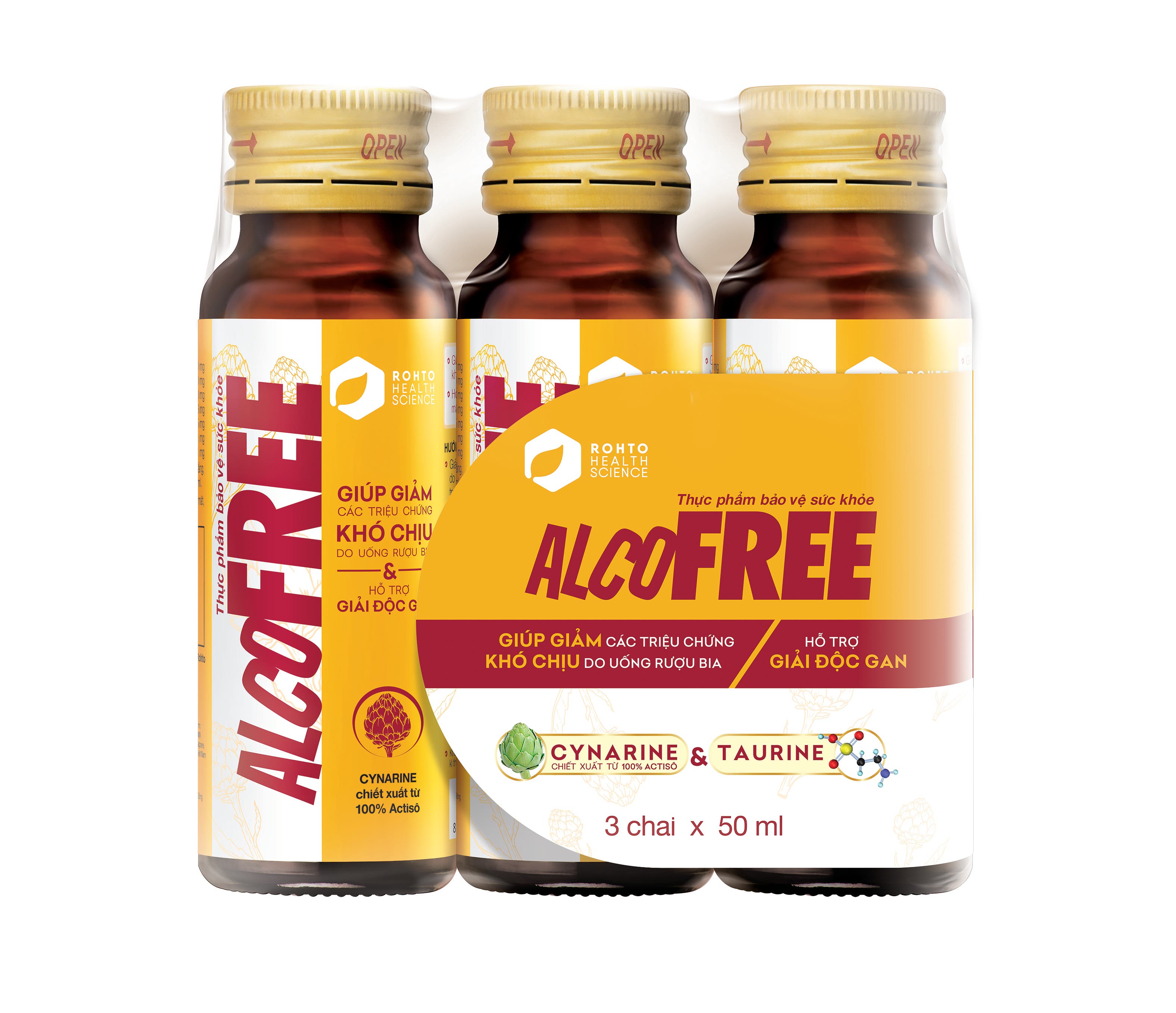 Alcofree có dạng nước, vị tăng lực dễ uống