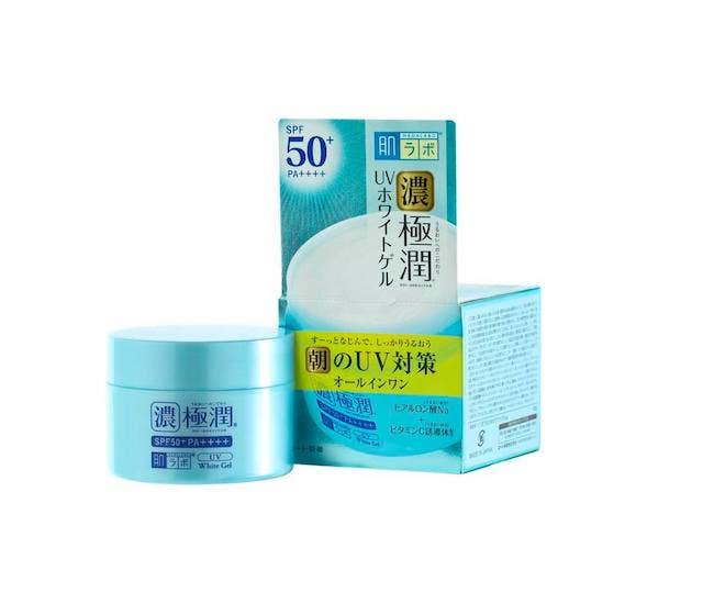 Kem dưỡng ẩm chống nắng ban ngày Hada Labo Koi-Gokujyun UV White Gel SPF50+ PA++++ của Rohto 