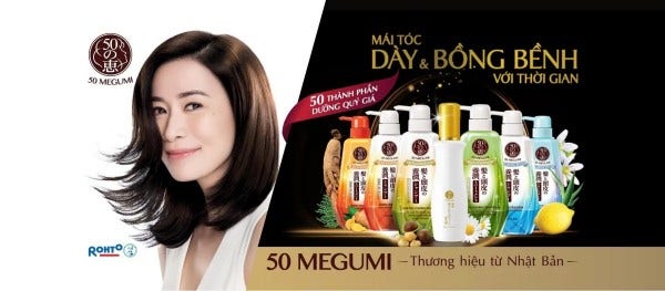 50 Megumi mang đến nhiều “điều tốt lành” cho mái tóc và da đầu của bạn với 50 thành phần quý giá