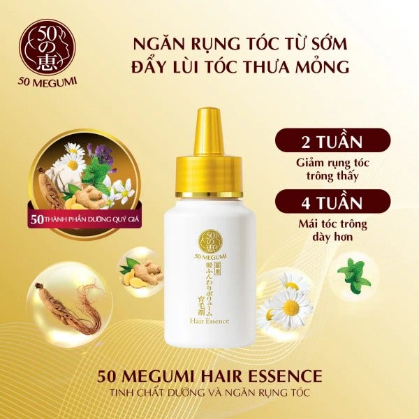 Tinh chất dưỡng và ngăn rụng tóc 50 Megumi Hair Essence